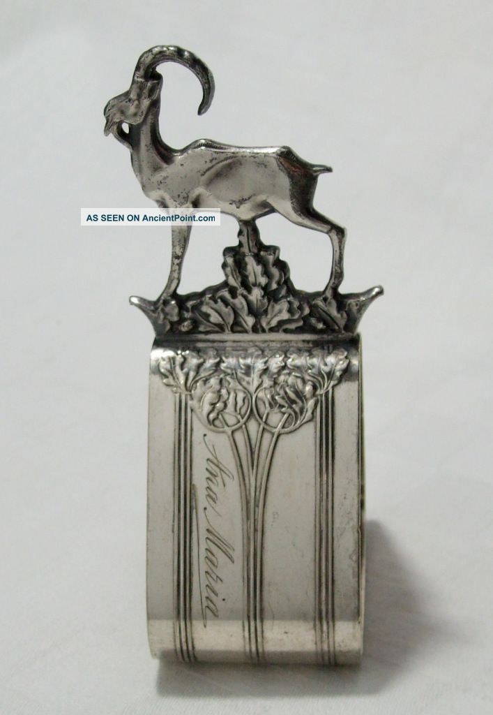 Wmf Silverplate Nouveau Napkin Holder,  Unusual 