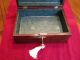 Antique Rosewood Box With Key Boxes photo 2