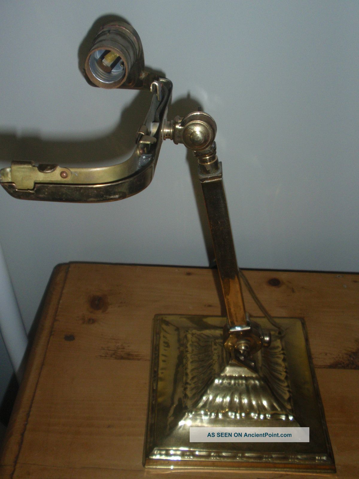 Antique C1916 Emeralite Desk Lamp Base Model No.  8734 - - Base Only Lamps photo
