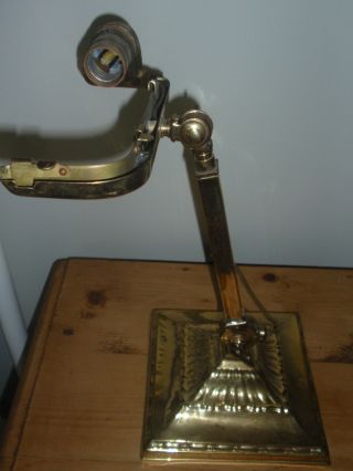 Antique C1916 Emeralite Desk Lamp Base Model No.  8734 - - Base Only photo