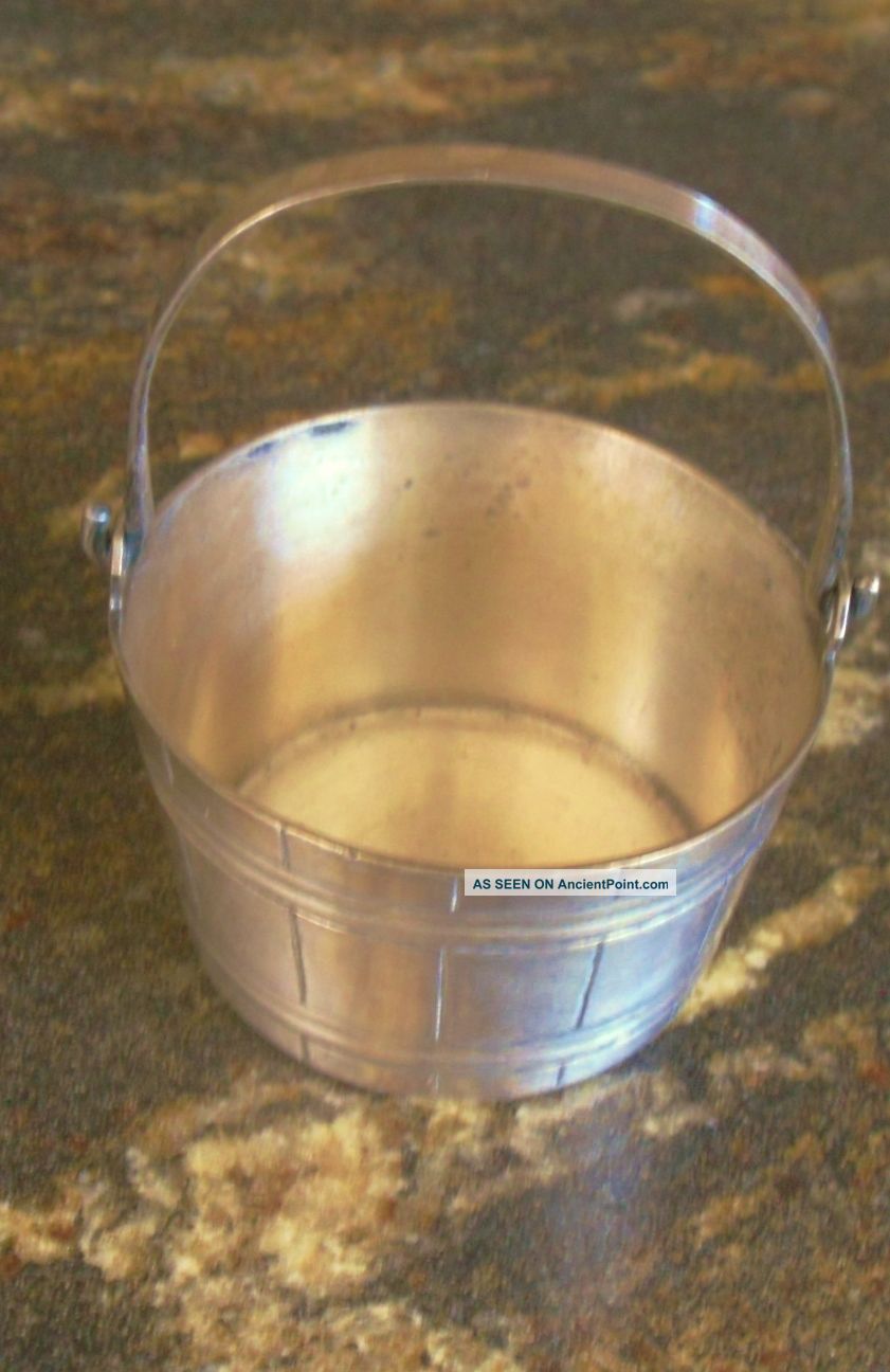 Vintage Silver Pail Metalware photo