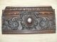 19thc Oak Carved Pediment With Heraldic & Floral Decor Other photo 4
