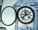 Antique F.  Marti Delft Porcelain Clock W/ Open Escapement Needs Tlc N/r Clocks photo 1