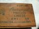 Vintage Clover Farms 5 Pound Wood Wooden Cheese Box Boxes photo 3