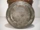 18th C S.  Ellis English Pewter Plate With Touchmarks Early Antique Pewter Plate Primitives photo 2