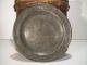 18th C S.  Ellis English Pewter Plate With Touchmarks Early Antique Pewter Plate Primitives photo 6