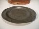 18th C S.  Ellis English Pewter Plate With Touchmarks Early Antique Pewter Plate Primitives photo 7