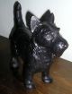 Awesome Estate Cast Iron Hubley? Scottish Terrier Dog Door Stop Unique Metalware photo 2