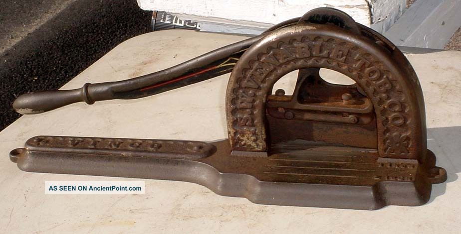 Antique Cast Iron S.  W.  Venable Tobacco Cutter Enterprise Pat.  1885 N/r Metalware photo
