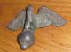 Antique Cast Iron American Eagle Flag Topper Finial Possibly Civic War Era Metalware photo 2
