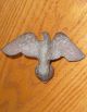 Antique Cast Iron American Eagle Flag Topper Finial Possibly Civic War Era Metalware photo 4