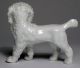 Antique Vtg 19th C Staffordshire White Dog Carrying A Basket Or Bucket Figurines photo 2