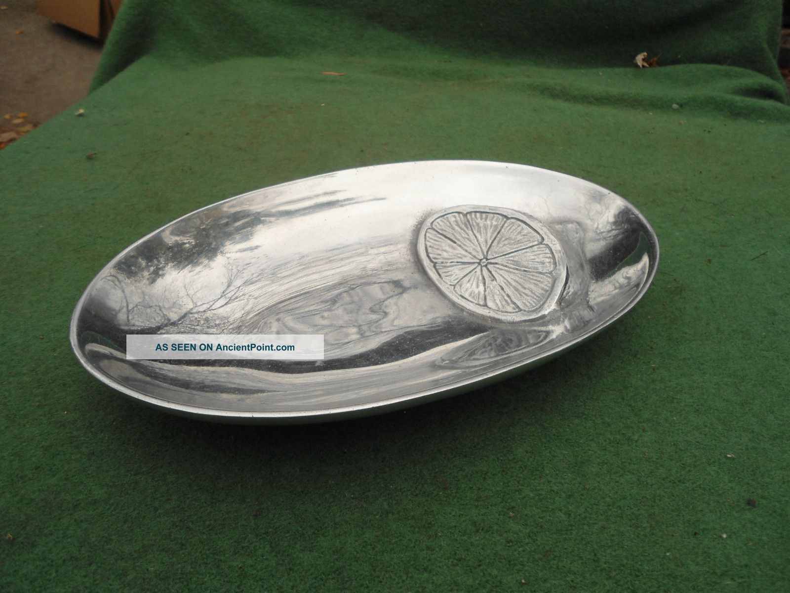 Vintage 1995 Mariposa Brilliante Lemon Dish Metalware photo