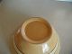Antique Pottery Dough Mixing Bowl Primitive Large Yellow Ware Mocha Mochaware Bowls photo 5