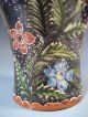Very Fine Spain Spanish Polychrome Majolica Balluster Vase Ca.  19th Century Urns photo 5