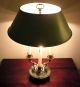 Vintage Bouillotte Lamp & Candle Holder,  Hollywood Regency - Chapman Era Lamps photo 2