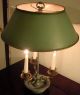 Vintage Bouillotte Lamp & Candle Holder,  Hollywood Regency - Chapman Era Lamps photo 3