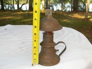 Antique Copper Lamp Small Germany photo