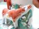 19thc Staffordshire Spill Figure Of Cow & Calf Figurines photo 5