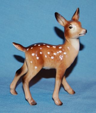 Vintage Japan Porcelain Ceramic Pottery Gorgeous & Sweet Fawn Deer Figurine photo