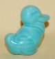 Vintage Porcelain Ceramic Shawnee Pottery Darling Little Blue Duck Bird Figurine Figurines photo 1