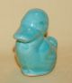 Vintage Porcelain Ceramic Shawnee Pottery Darling Little Blue Duck Bird Figurine Figurines photo 4