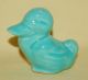 Vintage Porcelain Ceramic Shawnee Pottery Darling Little Blue Duck Bird Figurine Figurines photo 5