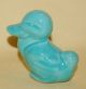 Vintage Porcelain Ceramic Shawnee Pottery Darling Little Blue Duck Bird Figurine Figurines photo 6