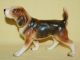 Vintage Japan Porcelain Ceramic Pottery Lovely Beagle Or Fox Hound Dog Figurine Figurines photo 1