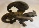 Antique Winged Serpent. Metalware photo 3
