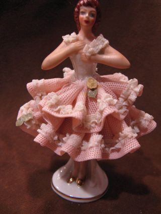 Dresden Lace Ballerina Figurine photo
