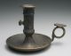 Antique 19th Century Brass Push Up Chamberstick Candlestick Metalware photo 1