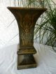 Antique/ Vintage French Tole Painted Tin/ Metal Vase/ Urn/ Metalware photo 3