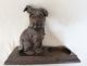 Large Nuart Bronzart Sitting Scottish Terrier Scottie Puppy Dog Ashtray Metalware photo 9