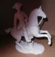 Antique Nymphenburg German Porcelain Noble Horseman C1850 Blance De Chine Figurines photo 3