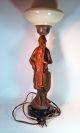 Antique Medieval Knight Lamps Bronze Art Deco Lamps photo 7