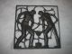 Machine Age Buderus Wall Panel,  Art Deco,  Moshage 1930 Miners Iron Men Pour Metalware photo 1