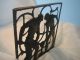 Machine Age Buderus Wall Panel,  Art Deco,  Moshage 1930 Miners Iron Men Pour Metalware photo 5