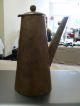 Antique Primitive Coffee/tea Pot,  Copper Metalware photo 8