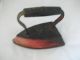 Antique 6 Sad Flat Iron Hand Painted Roses Bookend/ Doorstop Signed Metalware photo 4