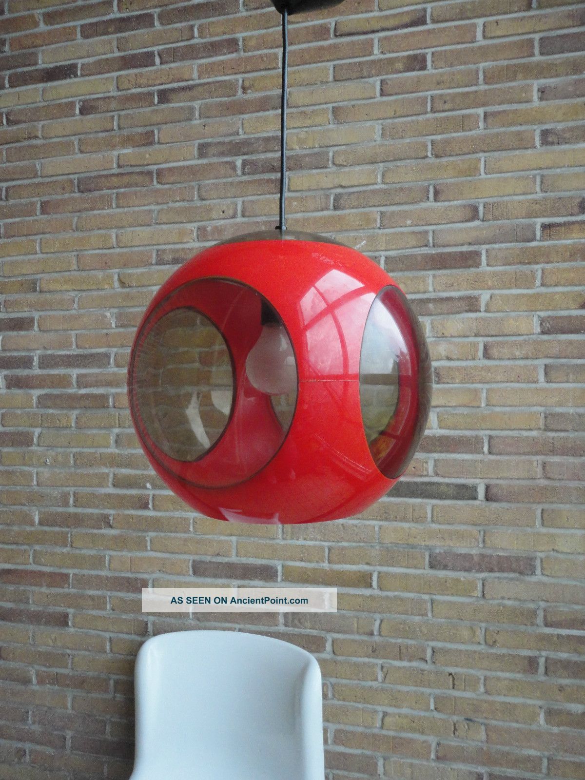 60 ' S 70 ' S Mid Century Hanging Lamp Luigi Colani,  Guzzini Stilnovo Panton Mid-Century Modernism photo