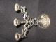 Italian Silver Plate Petite Candelabra - Chalice Priest Candlestick Altar Metalware photo 1