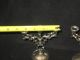 Italian Silver Plate Petite Candelabra - Chalice Priest Candlestick Altar Metalware photo 2