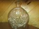 Vintage Antique Round Clear Glass Bottle Decanter Patent Pending Keystone 4 Decanters photo 2