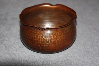 Roycroft Bowl - Hammered Copper - Arts&crafts/mission/stickley Era photo
