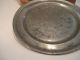 Aafa Signed 18th C Pewter Plate,  Early Antique Pewter Plate Primitives photo 6