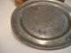 Aafa Signed 18th C Pewter Plate,  Early Antique Pewter Plate Primitives photo 7