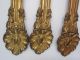 Victorian Antique Press Brass Drapery Tie Back Floral Set 6 Tieback Art Nouveau Metalware photo 4