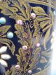Fine French France Napoleon Iii Bleu Nuit & Enamel Tubular Bowl 19th Century Vases photo 8