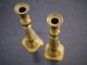 Brass Bee Hive Candlesticks - Antique Pair 19th Century - Push Up - Rd223580 Metalware photo 2